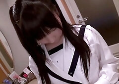 Big titted handjob amateur teen wanking a dick