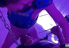 Rubber pig in a sling