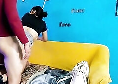 Unemployed Mexican beauty assents to anything in the interview for cash