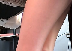 Maitresse Madelines solo foot fetish POV