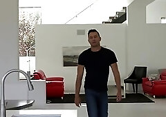 Busty shemale anal fucked for goodbye by her boyfriend