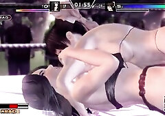 Interracial Dry Humping in Rumble Roses