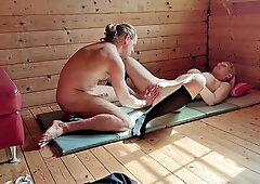 Long hair guy, missionary orgasm, hot kissing couple