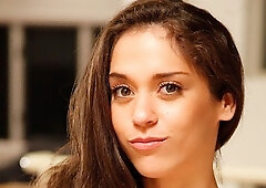 Lusty brunette with small tits Ziggy Star opens her hungry pussy