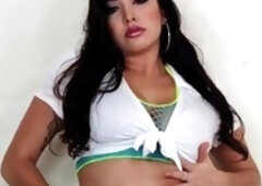 Curvy Italian Brazilian Karlee Grey with a big ass and big tits gets a massive load from Markus Dupree