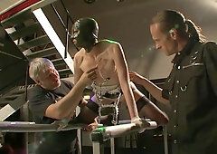 Submitting Hooded Latex Slave