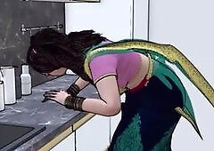 Hot animated, cartoon movie, squirting pussy