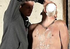 Kenzie Madison gives Leo Foxx an intense deep throat experience