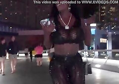 Michael Myers bangs Black Mystique on the Las Vegas Disrobe