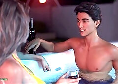 Cute blonde with big boobs and a nice booty