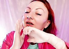Surgical Gloves, Face Massage and Oil. ASMR episode