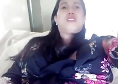 Japanese trans Anairb pleasures herself, stroking her 7 inch cock until she cums