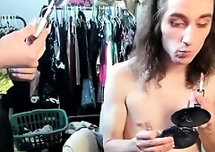 Femdom fetish bitch fuck and cumshot action with victim