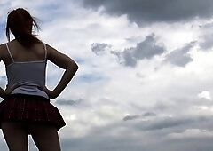 Hot girl pussy, yoga girls, mini skirt