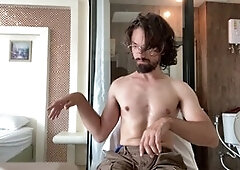 Onanism, man masturbating, furry