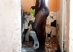 That babe got screwed in my washroom