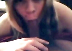 Young sissy trap blows and rides a big black cock