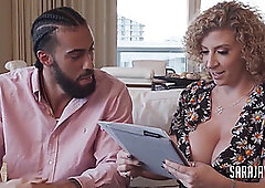 Throbbing BBC! James Angel Cums On Sa Jay's Massive Butt!