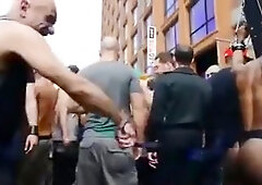 White master punishes Black fetish in public