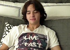 Long Hair Latino Wanker Maglover`s Gay Porn