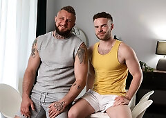 Vengeful fuck session with two kinky gay studs