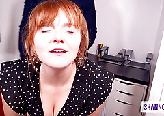 I Suck the Boss off and Answer Calls between getting my Butt Fucked