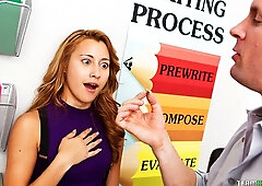 Long hair scene with good-looking Marina Angel from Innocent High