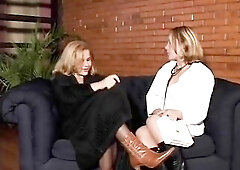 This is one hawt doctor who does make abode calls. Well this babe of course makes a abode call for a breasty blond hottie who is not afraid to get dow