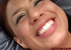 Eva Angelina worships Shane Diesel's thick cock with her mouth and swallows every drop