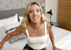 IR anal babe takes BBC in POV after sucking it