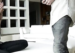 Irresistible Teasing Sparks Blow job and Cowgirl Play