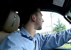 Str8toGay.com: Tattooed James Hamilton sucking dick video