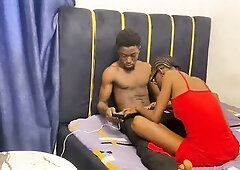 Came to watch my roommate but banged me instead with his ebony schlong