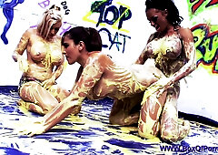 Sexy Babes Jamie Brooks, Paige Ashley, Christine Love Getting Wet And Messy!