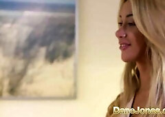 Using Lutro as a tool for their enjoyment, the 2 lesbian babes climax over and over until, lastly, Lutro cums all over Katrin's constricted belly