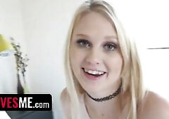 SisLovesMe - Concupiscent Guy Caught His Redhead StepSiblings Alice Coxxx and Kat Hunter Scissoring