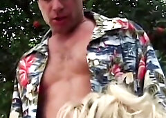 Breasty Golden-haired mother I'd like to fuck Worships His Palpitating Weenie