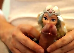 Sexy warrior doll takes my dick and non stop bukkake