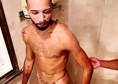 Gangbang, gay blowjob, gay orgy