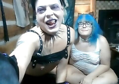 Athena & Cyanide Web Cam seize explosion 8.06.21 super-fucking-hot TransLez