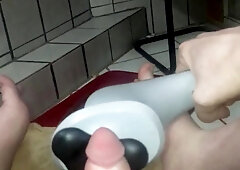 My Rock Hard Man-Meat Peeing on My Soles and Massive Money-Shot