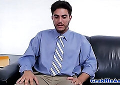 Buff boss ass pounding facialized stud