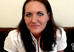 Nervous Nelly Debutes Her Twat on 1st Hot Casting