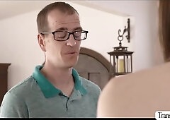 Fantastic ladyboy Korra gets her culo humped stiff by nerdy Chad