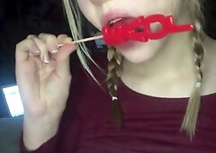 Blonde Teen Babe's Solo Webcam Show