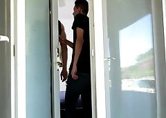 Cock loving twink getting spitroasted