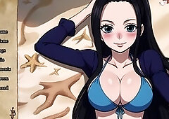 Erotic game featuring characters from One Piece series
