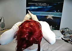 Joy with Reni Pt3! Your condom forever locked gf, her mask is her permanent protection face!