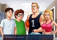 My friend's busty Colombian stepmom Judith shows off her big knockers