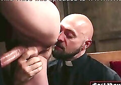 Altar Boy Lane Colten Begs Reverend Adam Snow to Fuck Him Hard in the Confessional